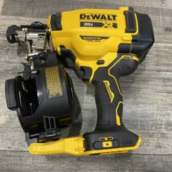 AS-IS DEWALT 20V MAX Lithium-Ion 15-Degree Electric Cordless Roofing Nailer Kit