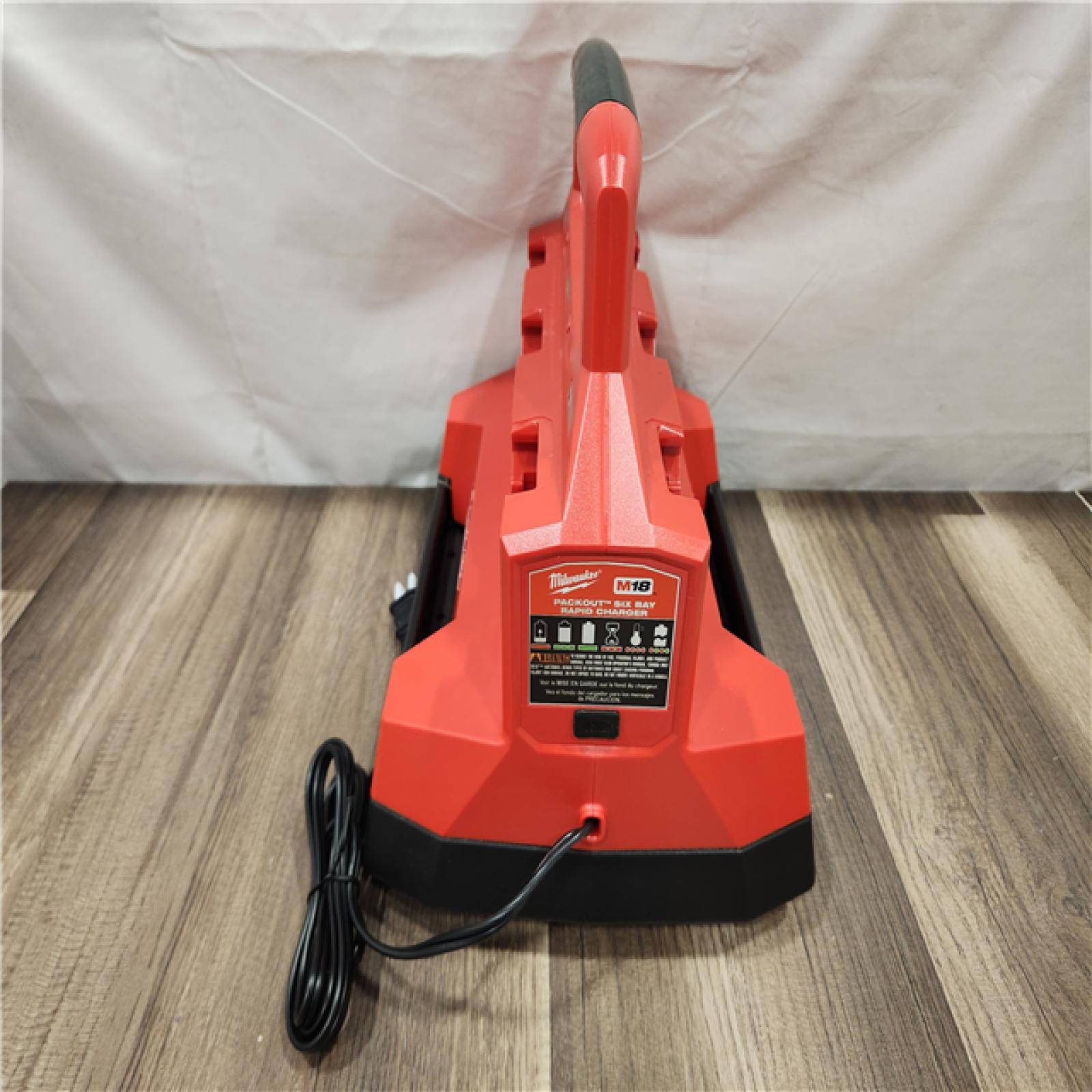 AS-IS- Milwaukee M18 Packout Six Bay Rapid Charger (Tool-Only)