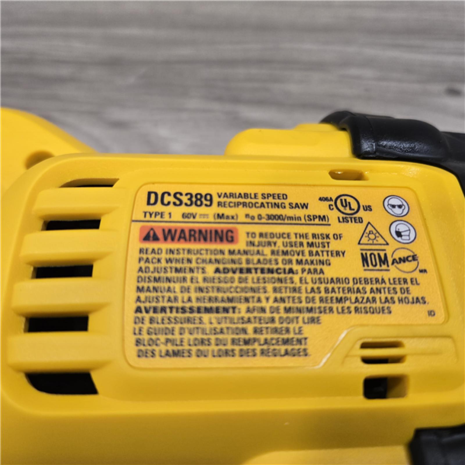 AS-IS DeWalt FLEXVOLT 60V MAX Cordless Reciprocating Saw (Tool-Only)
