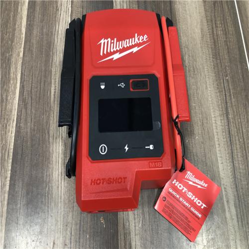 AS-IS Milwaukee 18V Lithium-Ion Cordless 2000 Peak Amp HOTSHOT Jump Starter (Tool-Only)