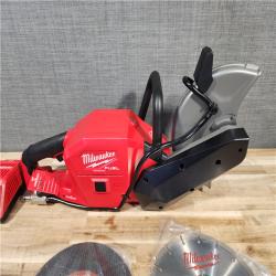 HOUSTON LOCATION - AS-IS (APPEARS LIKE NEW) Milwaukee FUEL ONE-KEY 18V Lithium-Ion Brushless Cordless 9 in. Cut Off Saw Kit