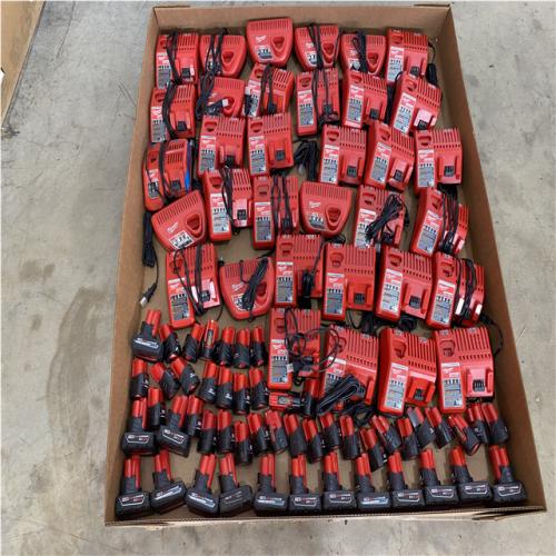 Houston Location - AS-IS Tool Pallet CHARGER/BATTERY MIX