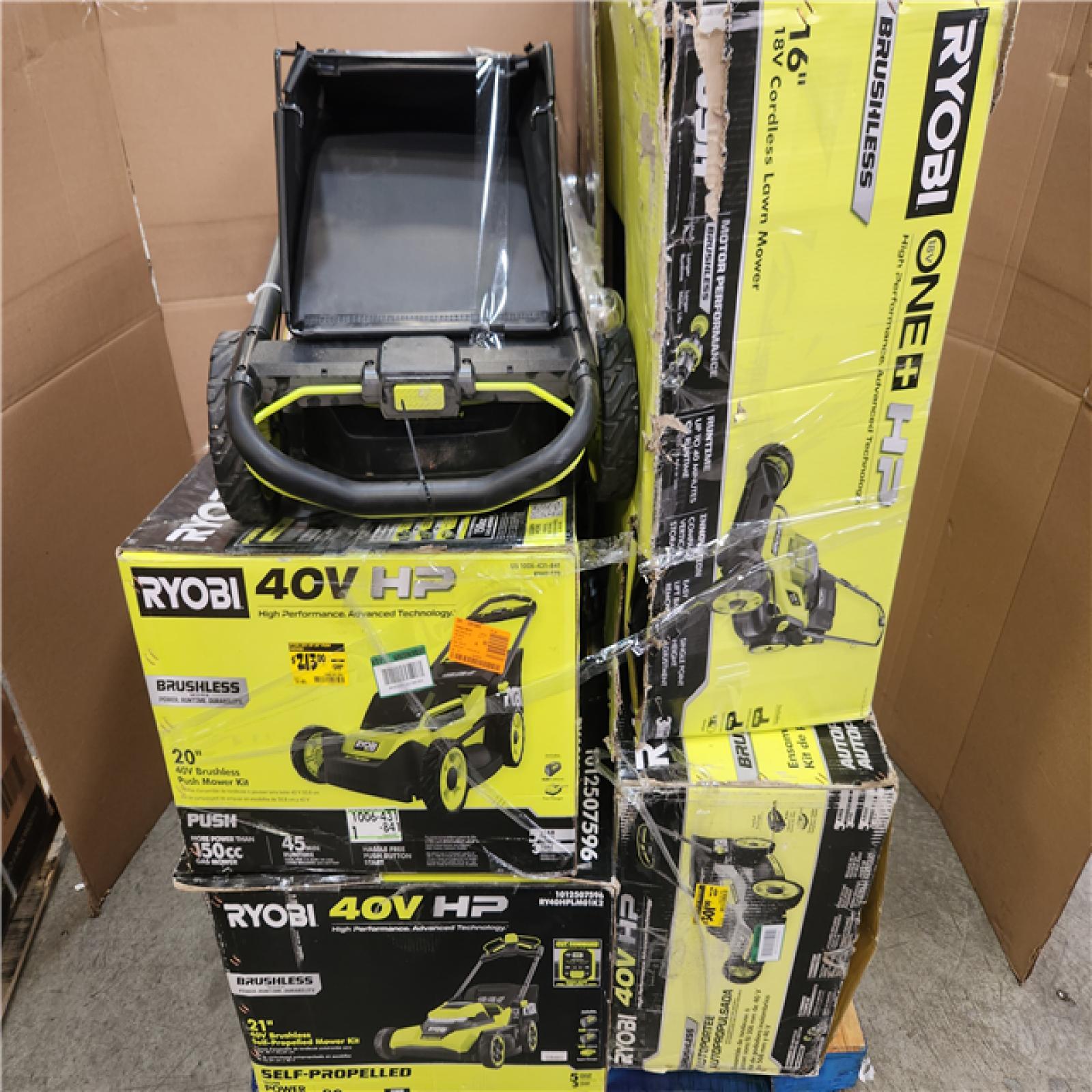 Phoenix AS-IS Mixed Ryobi Lawn mower Pallet