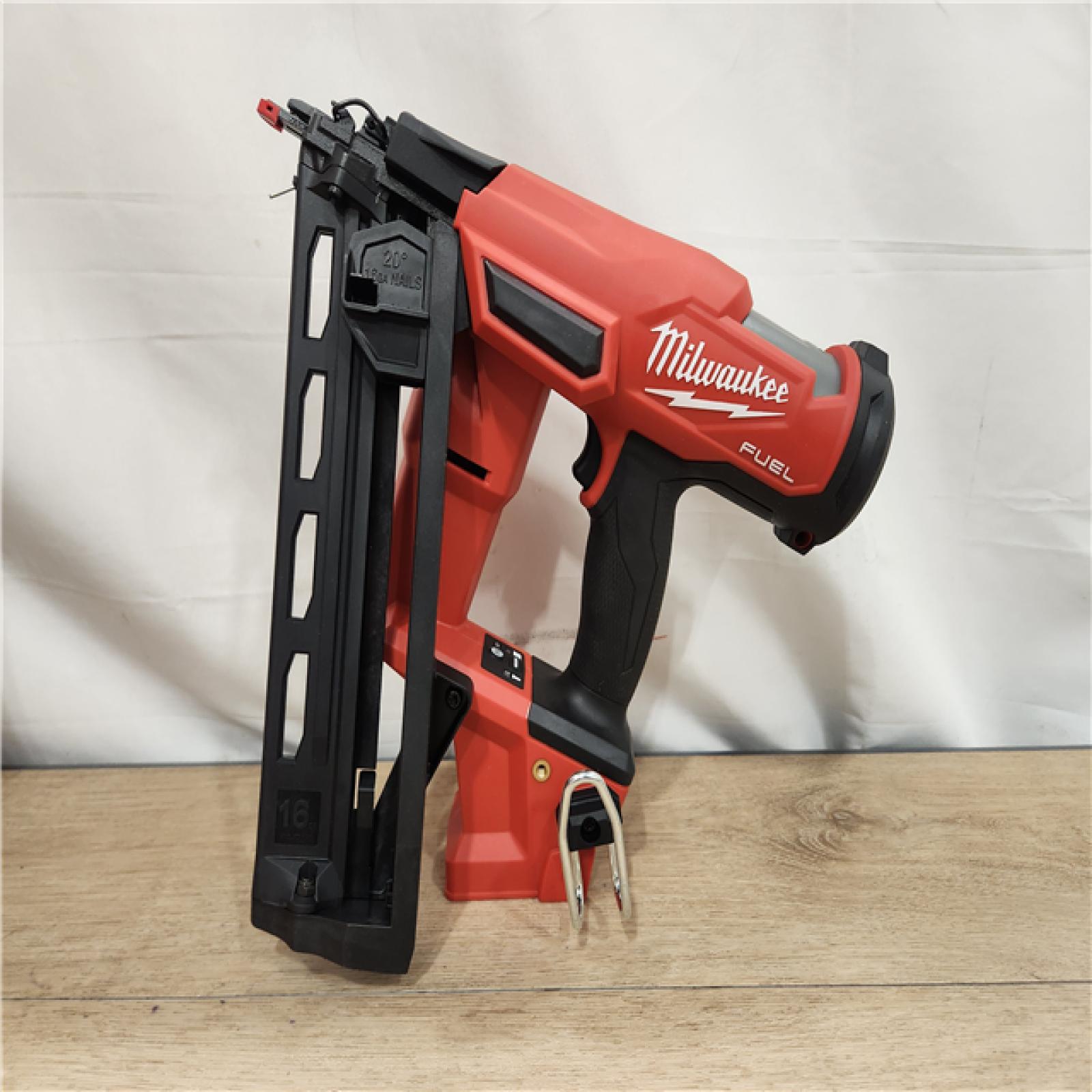 AS-IS- Milwaukee 18V Cordless Gen II 16 Gauge Angled Finish Nailer (Tool Only)
