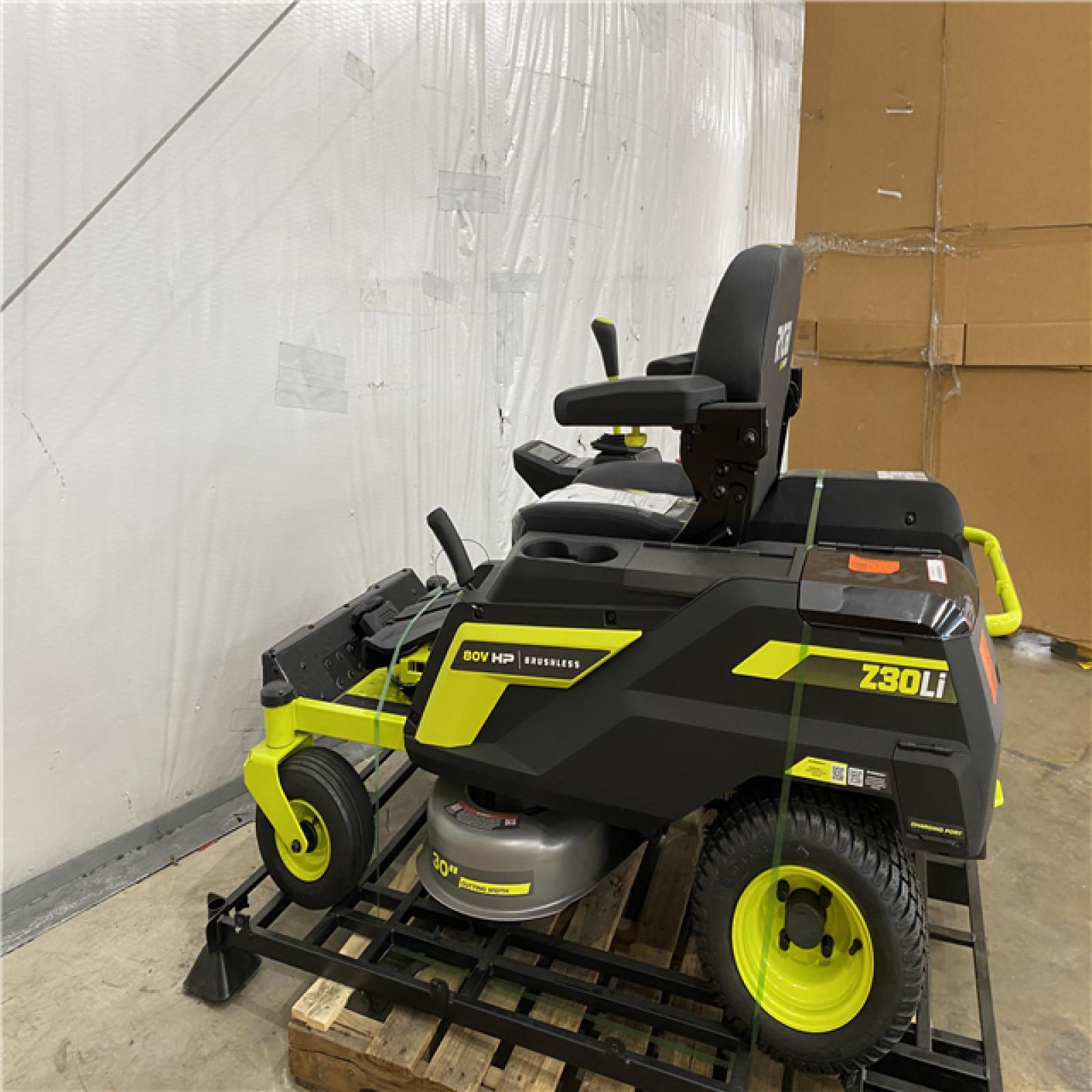 Houston Location AS IS - ryobi z30 LI 30 riding mower