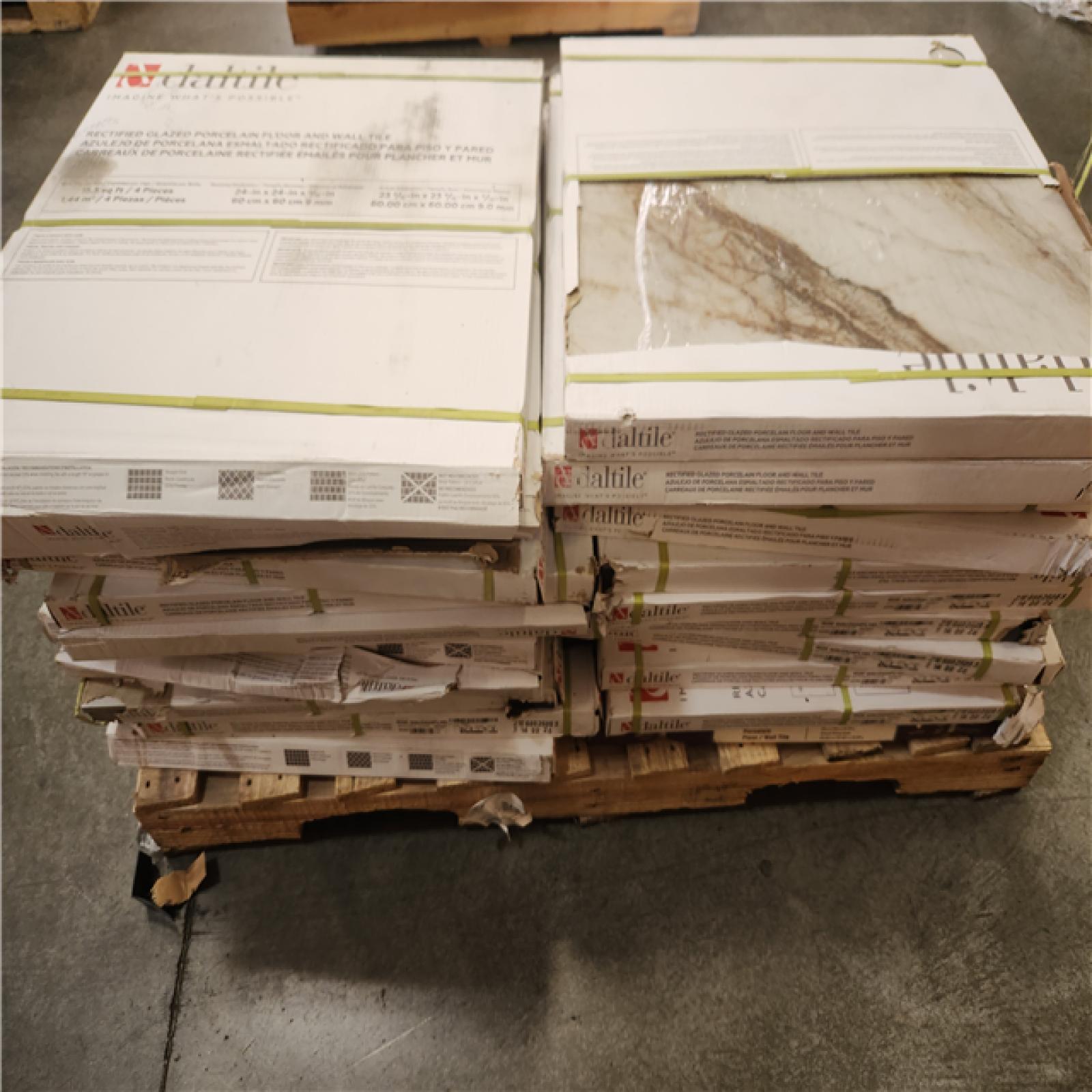 Phoenix Daltile Rivermont Oro 24 in. x 24 in. Polished Porcelain Stone Look Floor and Wall Tile (325 sq. ft./22 case)