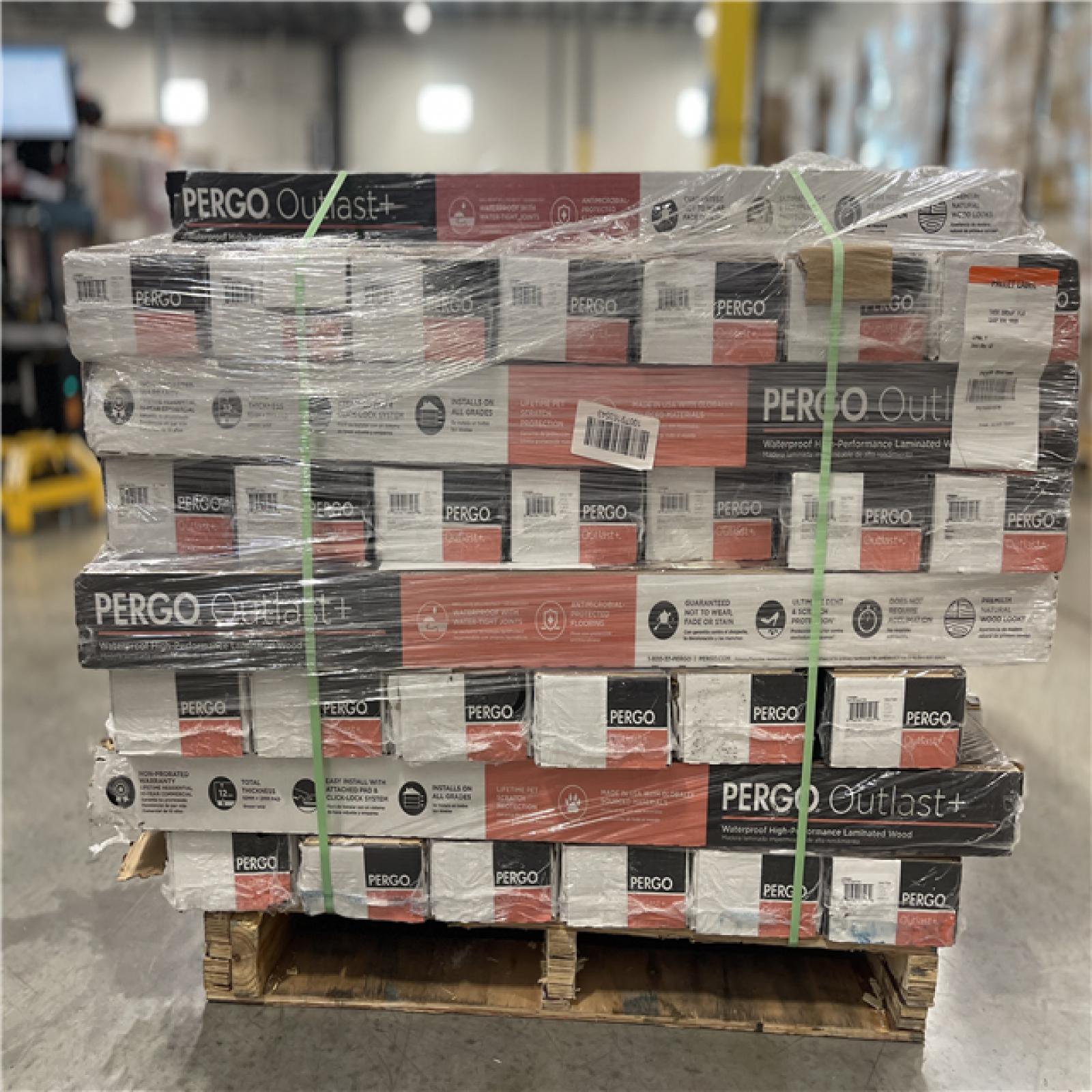 DALLAS LOCATION- Pergo Outlast+ Java Scraped Oak 12 mm T x 6.1 in. W Waterproof Laminate Wood Flooring PALLET (52 CASES)