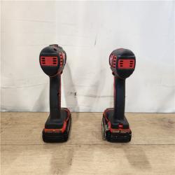 AS-IS- Milwaukee M18 Brushed Cordless (2-Tool) Drill/Driver and Impact Driver Kit