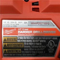 AS-IS Milwaukee FUEL 18V Lithium-Ion Brushless Cordless Hammer Drill and Impact Driver Combo Kit