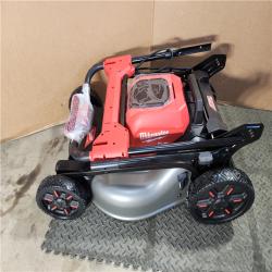 HOUSTON LOCATION - AS-IS (APPEARS LIKE NEW) M18 FUEL Brushless Cordless 21 in. Walk Behind Dual Battery Self-Propelled Mower W/(2) 12.0Ah Battery and Rapid Charger