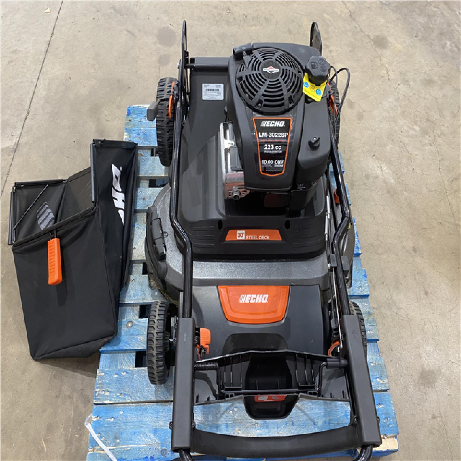 Houston Location - AS-IS Outdoor Power Equipment ECHO LAWN MOWER 30 INCH STEEL DECK