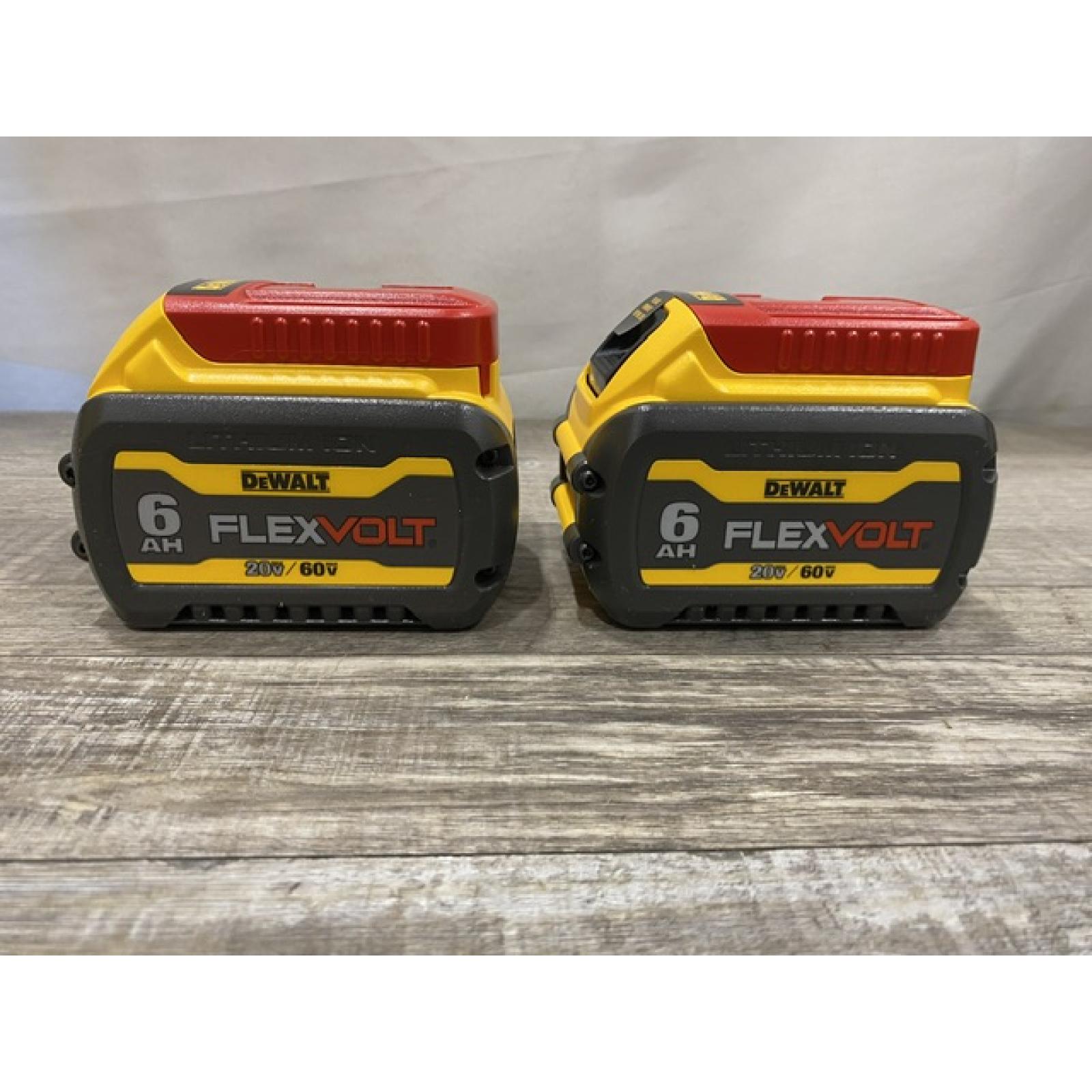 AS-IS DEWALT FLEXVOLT 20V/60V MAX Lithium-Ion 6.0Ah Battery Pack (2 Pack)