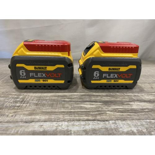AS-IS DEWALT FLEXVOLT 20V/60V MAX Lithium-Ion 6.0Ah Battery Pack (2 Pack)
