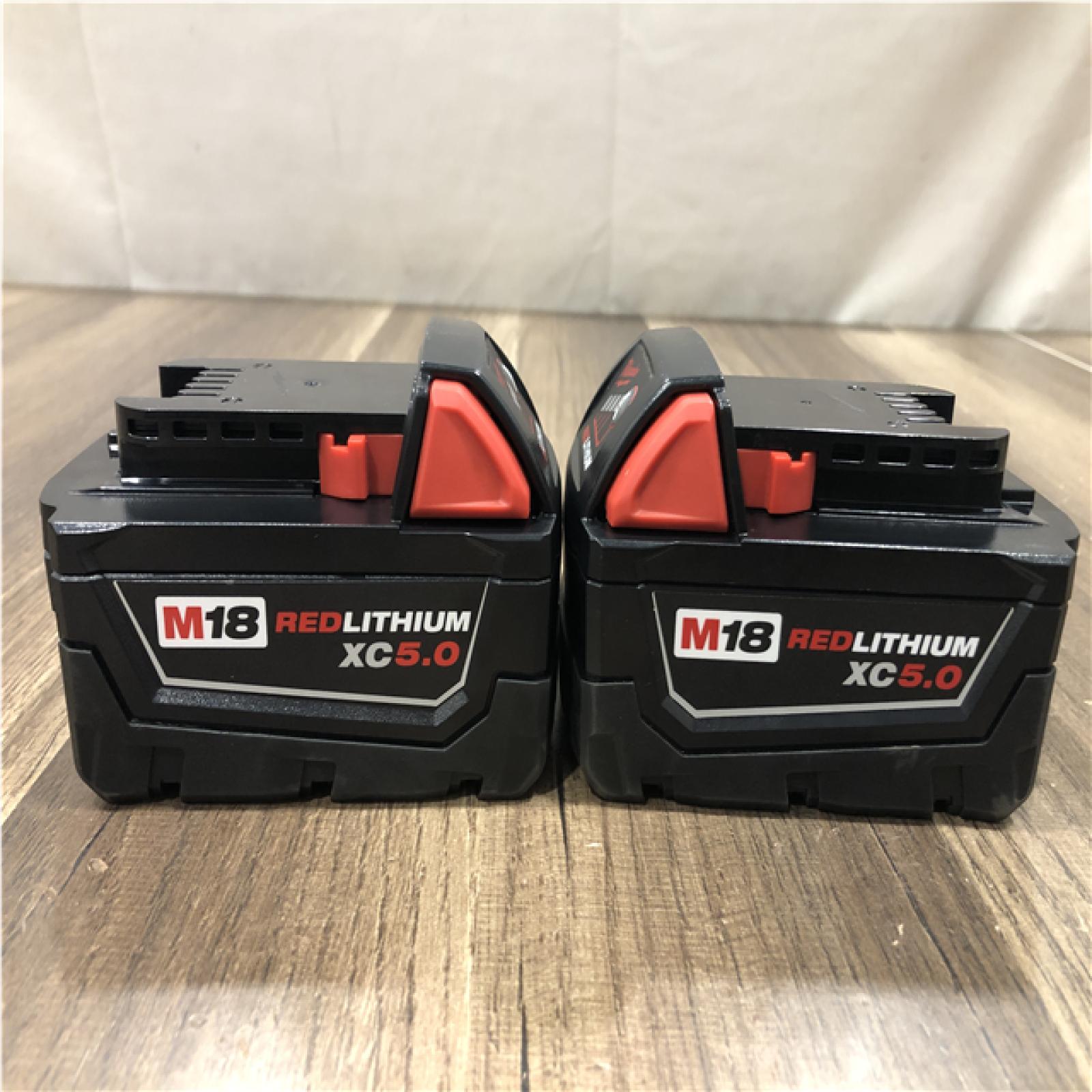 AS-IS Milwaukee 18-Volt 5.0 Ah Lithium-Ion XC Extended Capacity Battery Pack