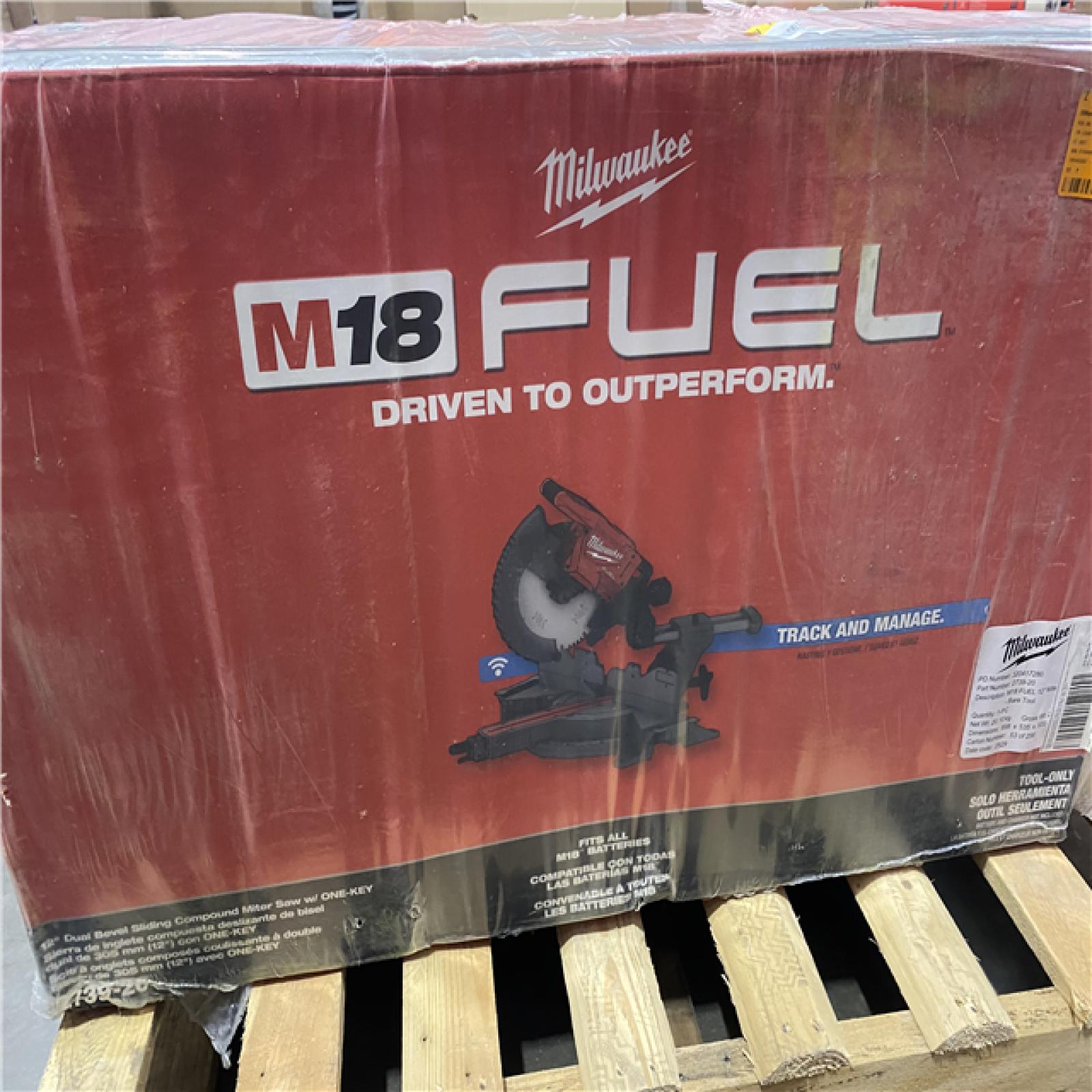 NEW- M18 FUEL 18V Lithium-Ion Brushless Cordless 12 in. Dual Bevel Sliding Compound Miter Saw (Tool-Only)