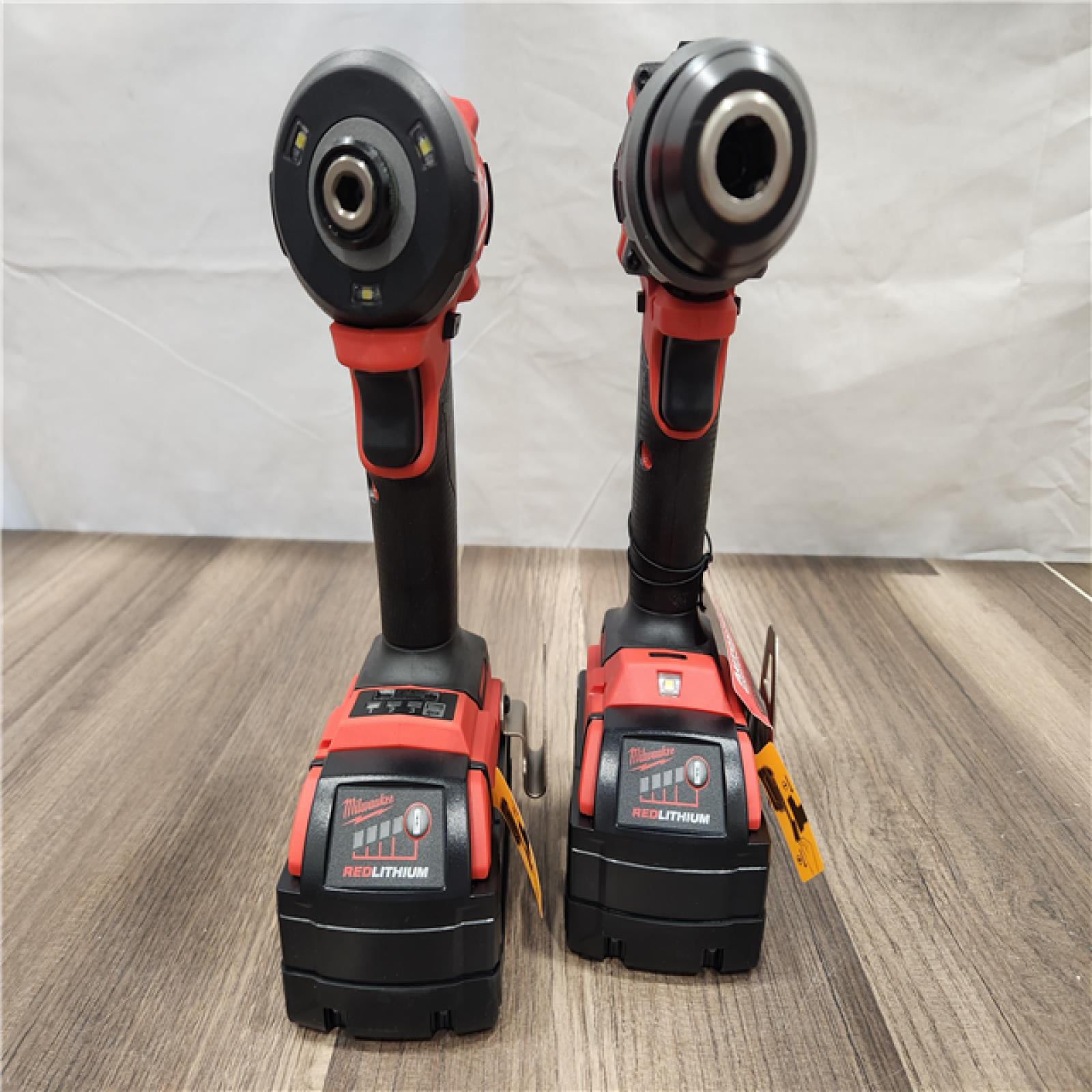 AS-IS- MILWAUKEE FUEL 18V Lithium-Ion Brushless Cordless Hammer Drill and Impact Driver Combo Kit