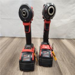 AS-IS- MILWAUKEE FUEL 18V Lithium-Ion Brushless Cordless Hammer Drill and Impact Driver Combo Kit