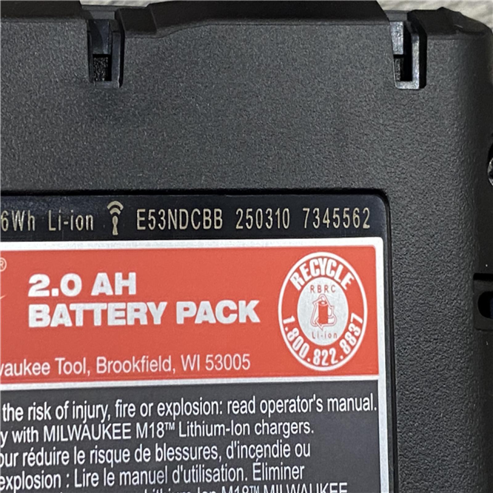 AS-IS Milwaukee 18V Lithium-Ion Brushless Cordless 1/2 in. Compact Drill/Driver Kit