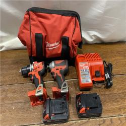 AS-IS Milwaukee M18 Compact Brushless 2-Tool Combo Kit