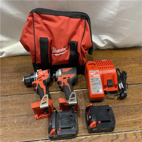 AS-IS Milwaukee M18 Compact Brushless 2-Tool Combo Kit