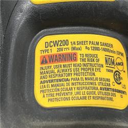 AS-IS DEWALT 20V MAX XR Brushless Cordless 1/4 Sheet Variable Speed Sander (Tool Only)