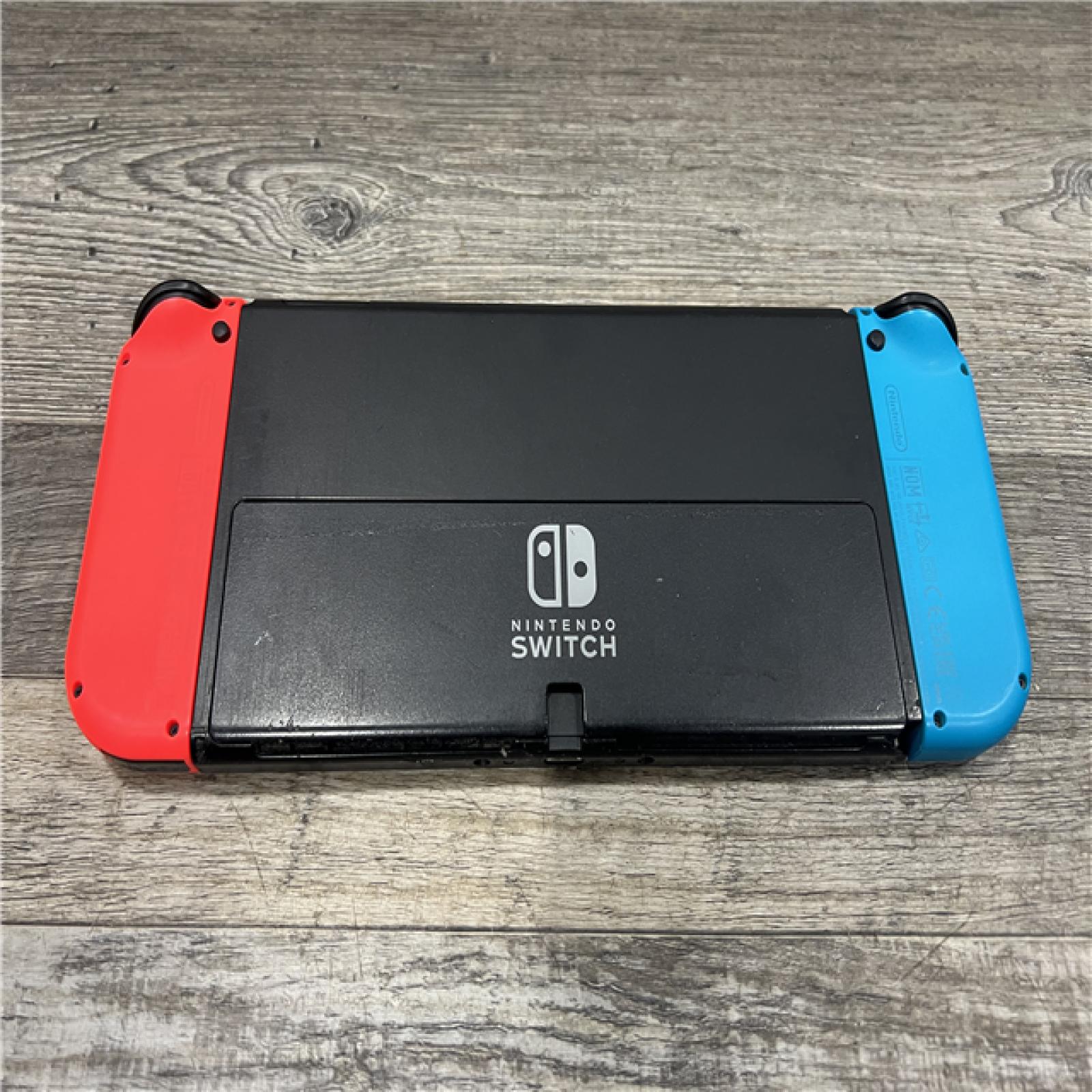 AS-IS Nintendo Switch -Neon Blue Joy-Con & Neon Red