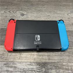 AS-IS Nintendo Switch -Neon Blue Joy-Con & Neon Red