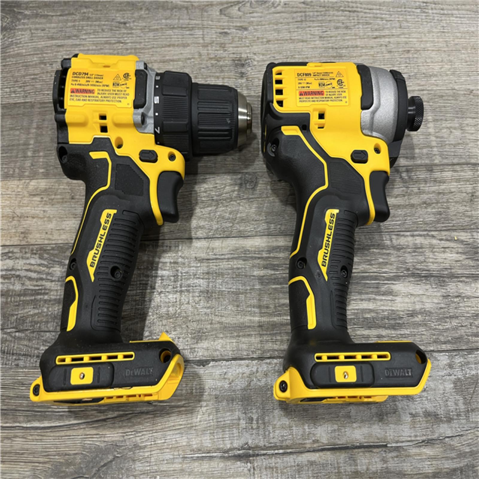 AS-IS DEWALT ATOMIC 20-Volt MAX Lithium-Ion Cordless Combo Kit