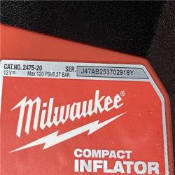 AS-IS Milwaukee 12-Volt Lithium-Ion Cordless Electric Portable Inflator Kit
