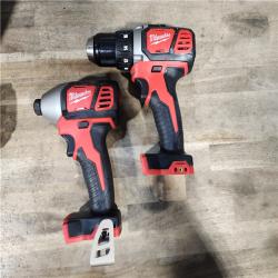 HOUSTON LOCATION - AS-IS Milwaukee M18 Brushed Cordless (2-Tool) Drill/Driver and Impact Driver Kit