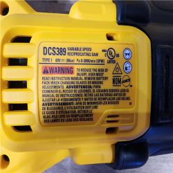 HOUSTON LOCATION - AS-IS DeWalt DCS389B FLEXVOLT 60V MAX Cordless Brushless Reciprocating Saw (Tool-Only)