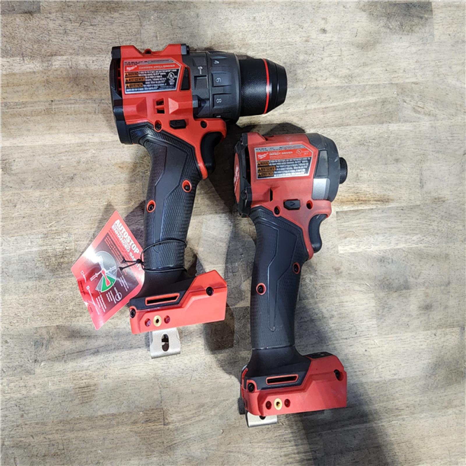 HOUSTON LOCATION - AS-IS MILWAUKEE FUEL 18V Lithium-Ion Brushless Cordless Hammer Drill and Impact Driver Combo Kit