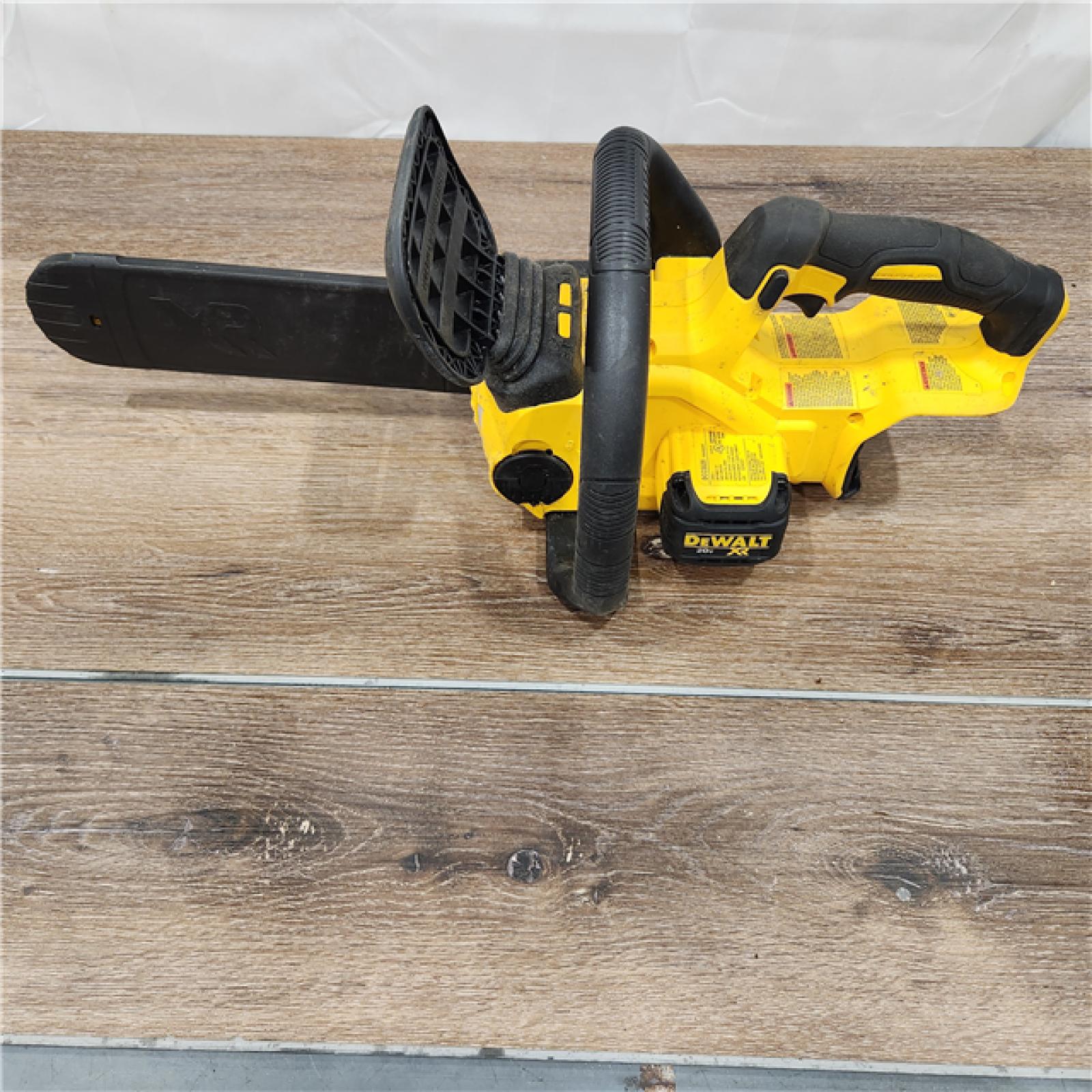 AS-IS DEWALT 20V MAX Cordless Li-Ion Compact Chainsaw DCCS620B tool only