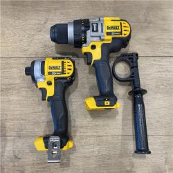 AS-IS DEWALT 20-Volt MAX Lithium-Ion Cordless Combo Kit (4-Tool) with (2) Batteries 3.0Ah  Charger and Tool Bag
