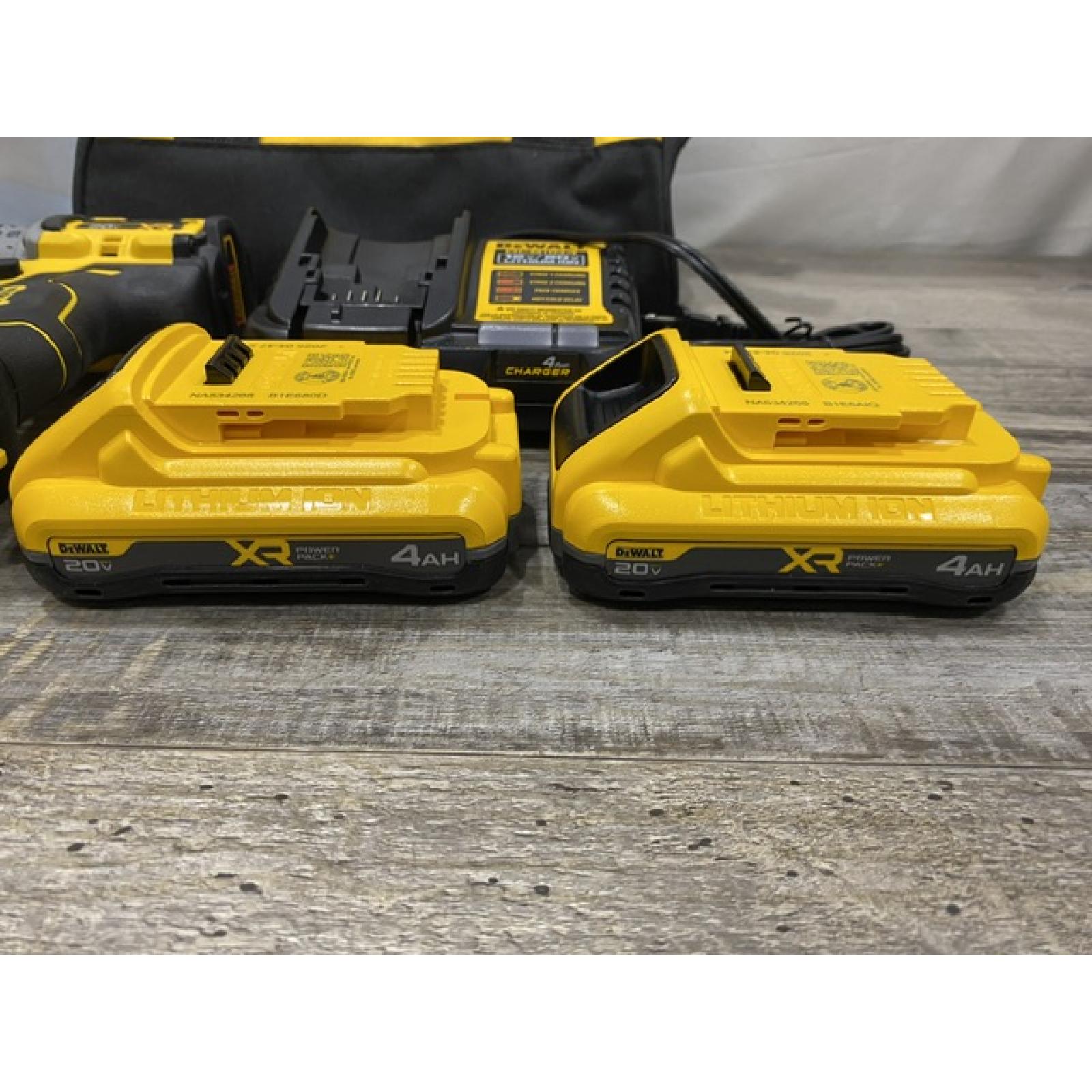 AS-IS DEWALT 20V XR Lithium-Ion Cordless Brushless 1/2 in. Drill/Driver Kit