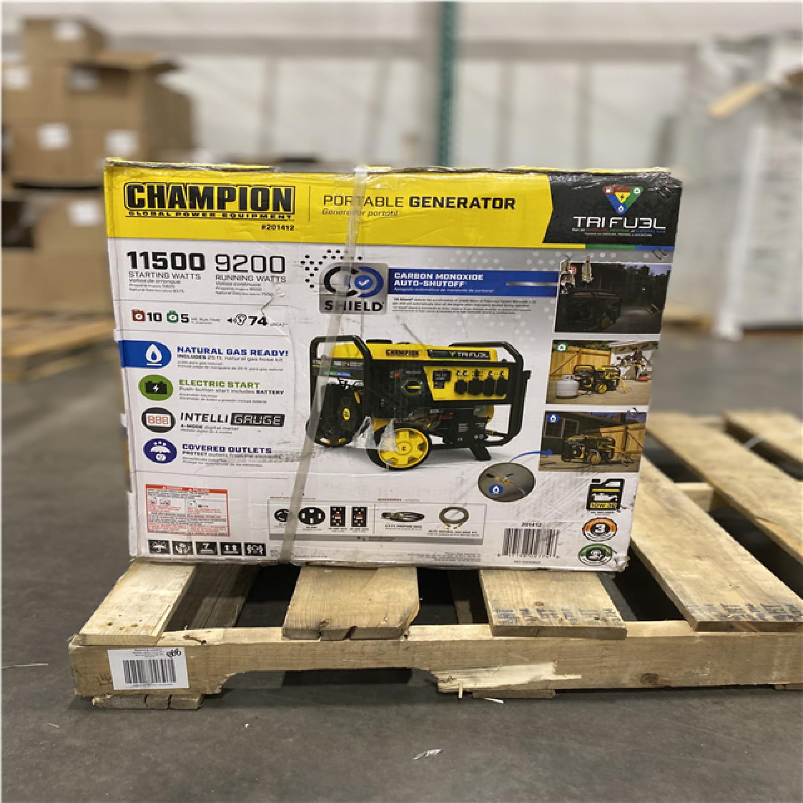 Dallas Location - NEW  Champion 201412 11500W Tri Fuel Generator