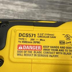 AS-IS DEWALT ATOMIC 20V MAX Cordless Brushless 4-1/2 in. Circular Saw (Tool Only)