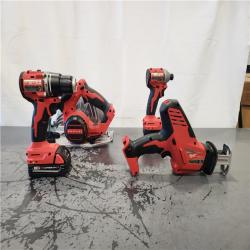 AS-IS- Milwaukee M18 Cordless Brushless 4 Tool Combo Kit