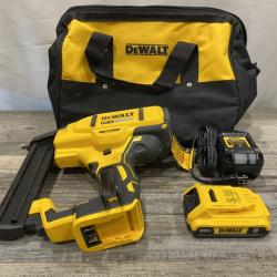 AS-IS DEWALT 20V MAX XR Lithium-Ion Cordless 18-Gauge Narrow Crown Stapler Kit