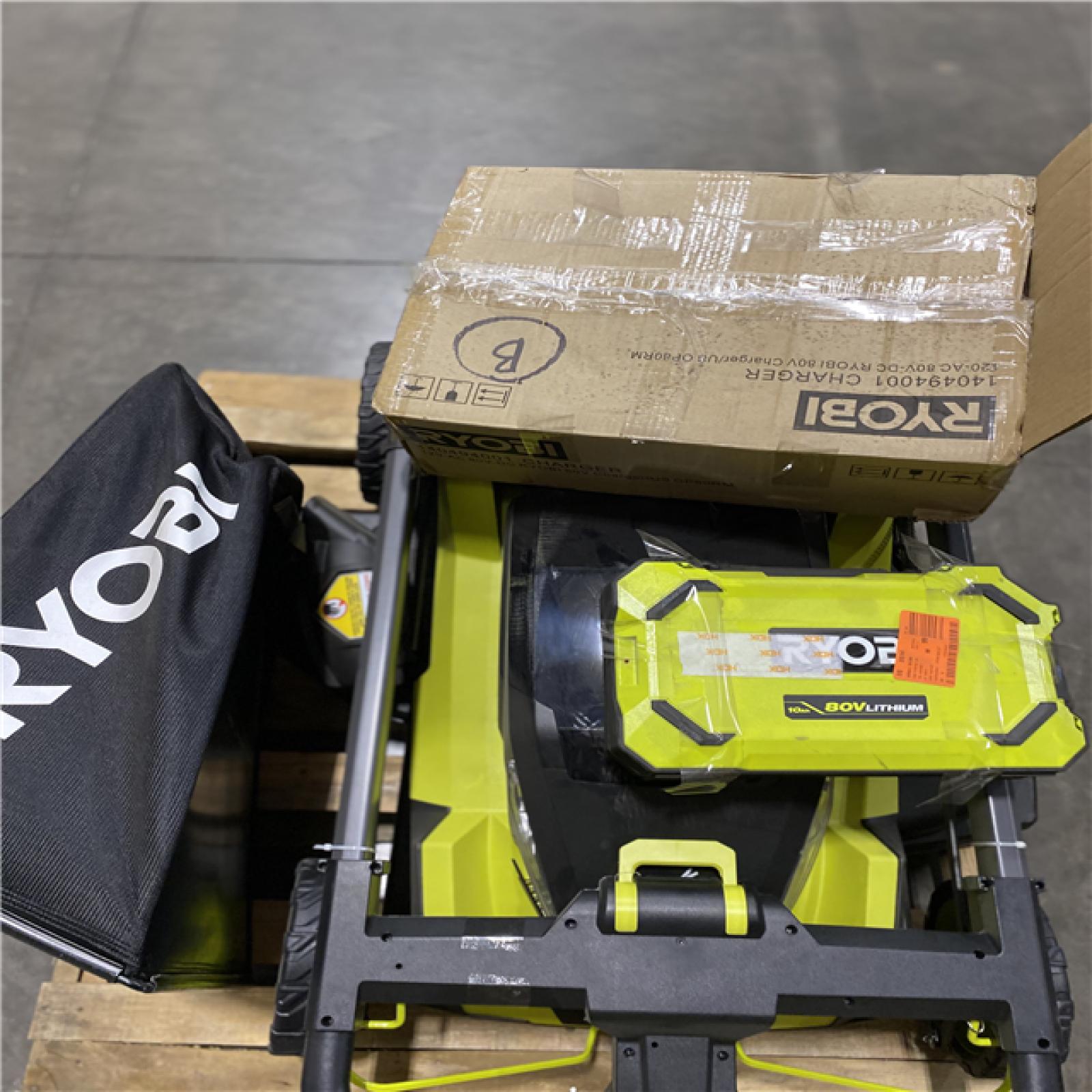 Dallas Location - As-Is RYOBI 80V HP Brushless Battery Cordless Electric 30 in.Lawn Mower with Battery and Charger