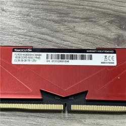 AS-IS TeamGroup T-Force Vulcan 16GB (1x16GB) RAM DDR5 6000MT/s FLRD516G6000HC38ABK