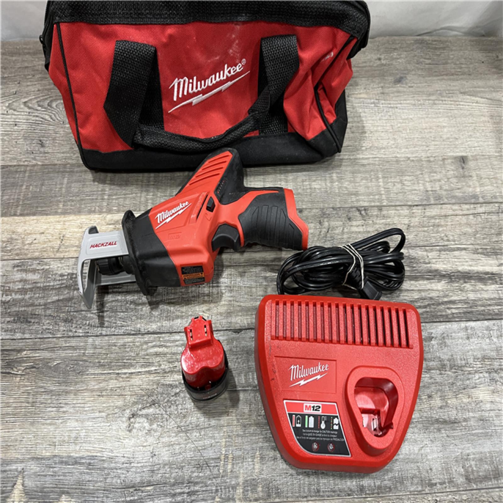 AS-IS Milwaukee 12V Lithium-Ion HACKZALL Cordless Reciprocating Saw Kit