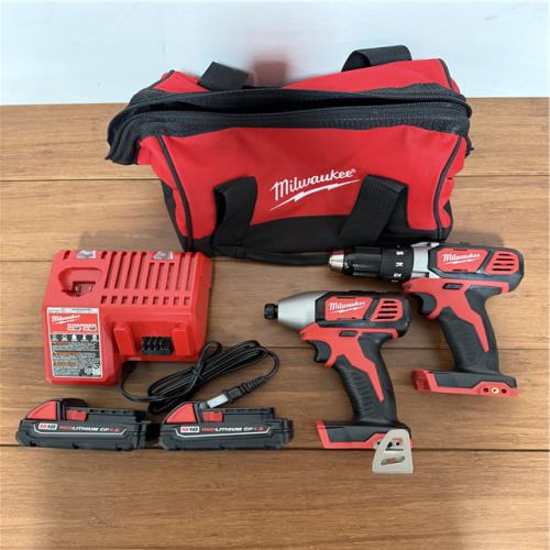 CALIFORNIA NEW Millwaukee 2-Tool Combo Kit, includes (2) 1.5 AH Batteries, Charger & Tool Bag