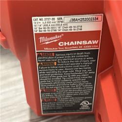 AS-IS Milwaukee M18 FUEL 16  18V Li-Ion Brushless Cordless Chainsaw Tool-Only 2727-20