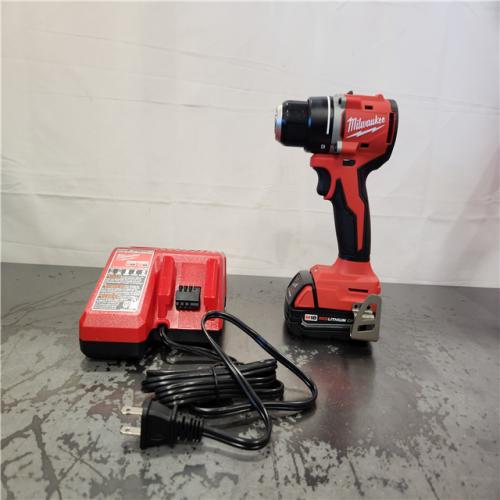 AS-IS- Milwaukee M18 Compact Next Gen 1/2 in. Brushless Cordless Drill/Driver Kit (Battery & Charger)