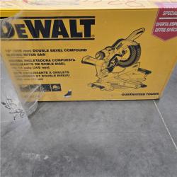 NEW! - DEWALT 12-in Dual Bevel Sliding Compound Miter Saw