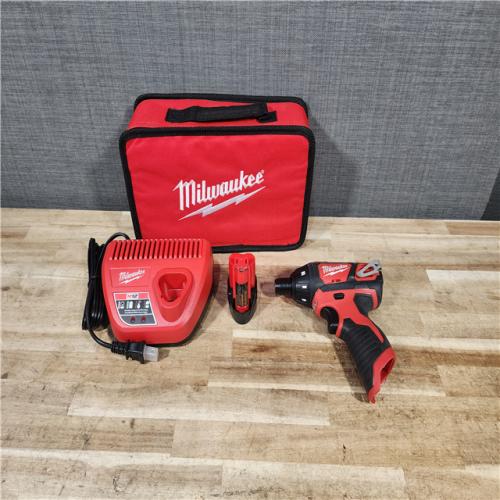 HOUSTON LOCATION - AS - IS Milwaukee 12V Lithium-Ion Cordless 1/4 in. Hex Screwdriver Kit