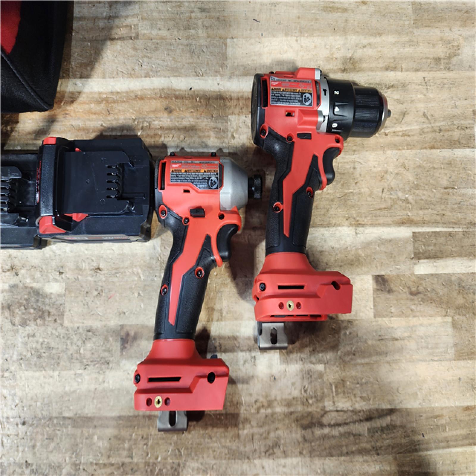 HOUSTON LOCATION - AS - IS Milwaukee 18-Volt Lithium-Ion Brushless Cordless Compact Hammer Drill/Impact Combo Kit