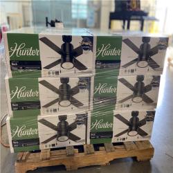 DALLAS LOCATION - Hunter Beck 42 in. LED Indoor Matte Black Ceiling Fan with Light (18 units)