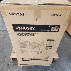 Phoenix NEW Husky Modular Tool Storage 52 in. W x 20 in. D Standard Duty Black Mobile Workbench Cabinet (SEALED)